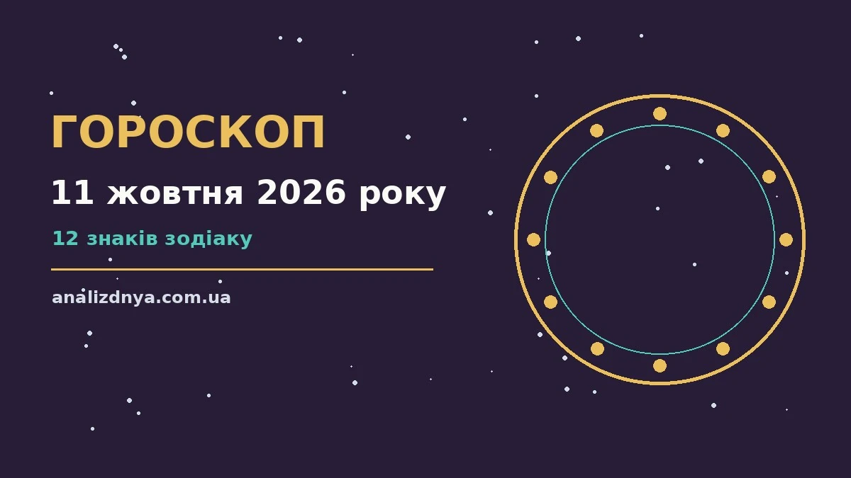 Гороскоп на 11 жовтня 2026 року: символічне зображення знаків зодіаку на тлі недільного ранку