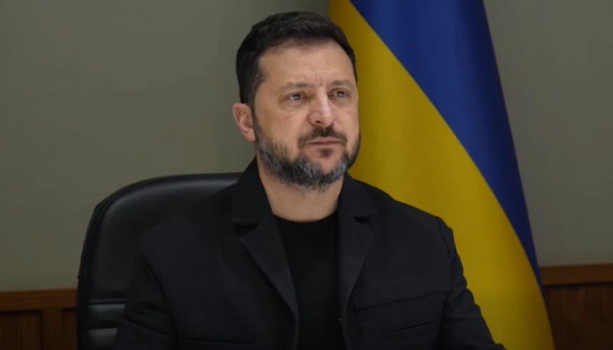 Володимир Зеленський під час інтерв'ю Reuters із позначенням операції «Вівальді»